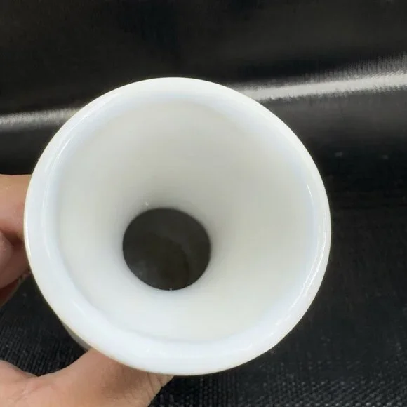 Vintage 1980s Pottery Vase Cherry Blossom Pattern Marked Heavy Stoneware Vase - Picture 7 of 11